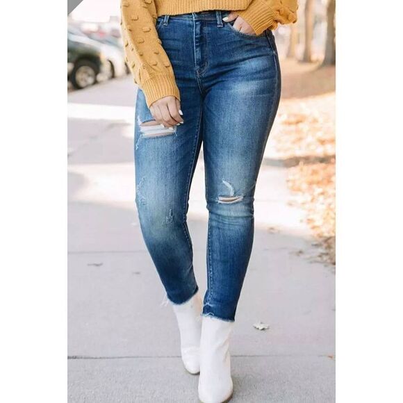 bridge by gly Curvy High Rise Ankle Skinny Jeans 27 - Picture 1 of 6